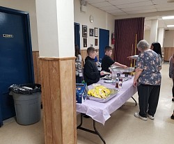 We sponsor fish frys for the parish during Lent