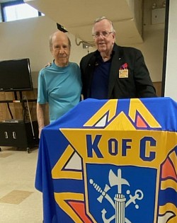 Dan Leddy, the moderator of the altar servers and Bill Venturini, PGK